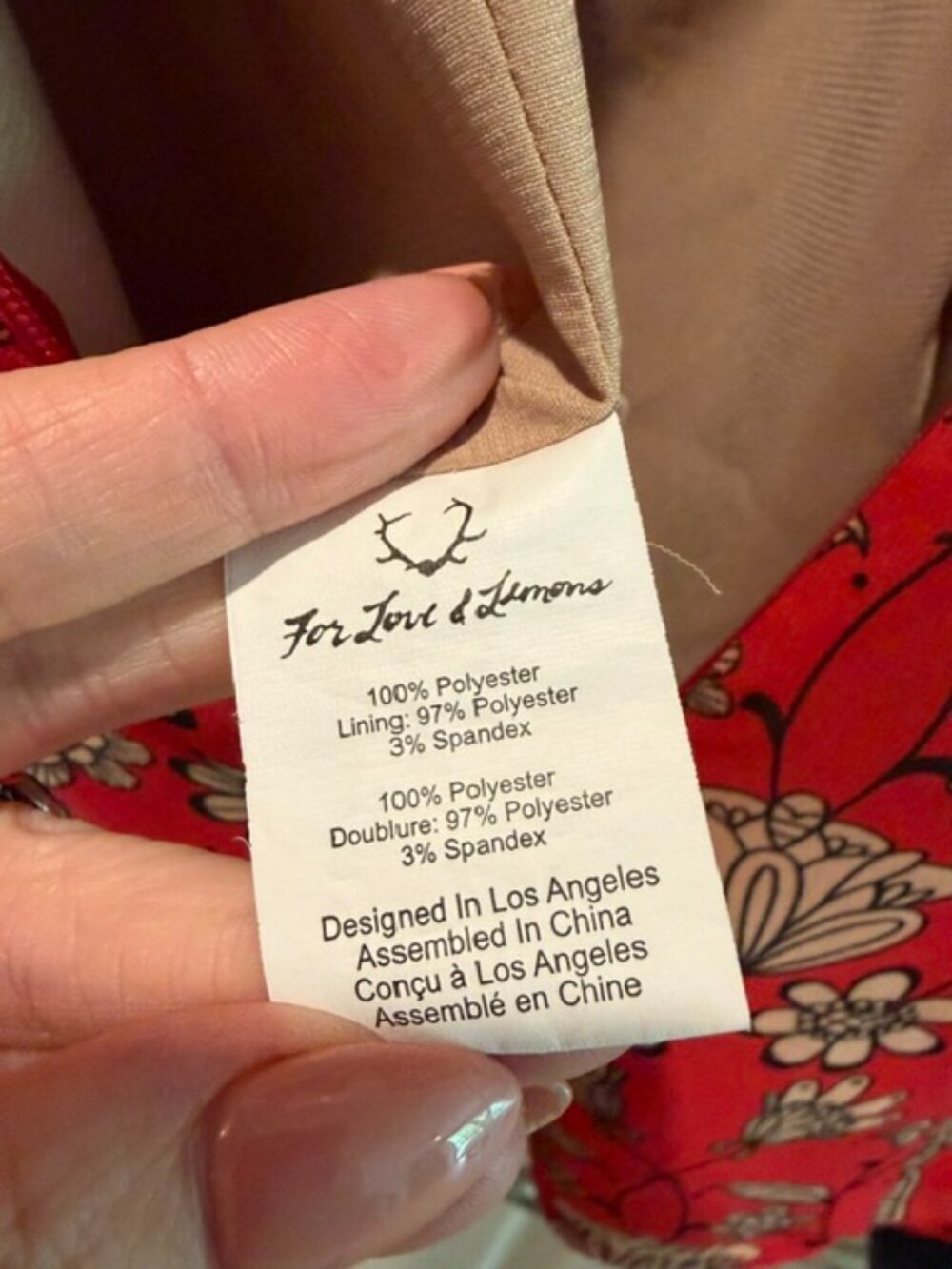 Revolve For Love and Lemons Red Pia Romper Size Small - Picture 5 of 5